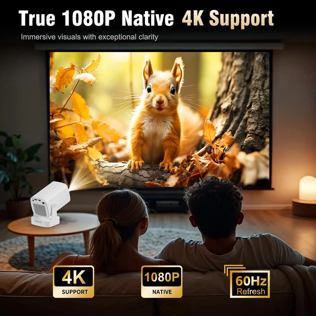 Смарт проектор Magcubic HY260 Pro (HY310) - Портативний мультимедійний LED проектор для домашнього кінотеатру на Андроїд. 4K, Wi-Fi, Bluetooth, Android 11 - Фото 8 Смарт проектор Magcubic HY260 Pro (HY310) - Портативний мультимедійний LED проектор для домашнього кінотеатру на Андроїд. 4K, Wi-Fi, Bluetooth, Android 11 - зображення 8