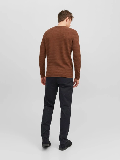 Джемпер JACK&JONES коричневий NQTUI291 L - Фото 2 Джемпер JACK&JONES коричневий NQTUI291 L - зображення 2