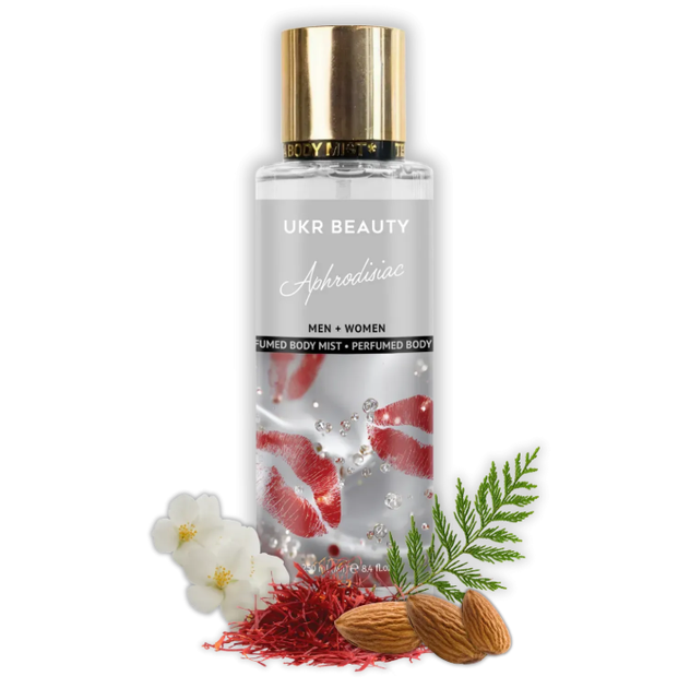 Парфюмированный мист для тела и волос UKR BEAUTY Aphrodisiac, 250 мл - Фото 1 Парфюмированный мист для тела и волос UKR BEAUTY Aphrodisiac, 250 мл - изображение 1