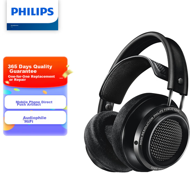 Навушники Philips Fidelio X2HR Black - Фото 2 Навушники Philips Fidelio X2HR Black - зображення 2