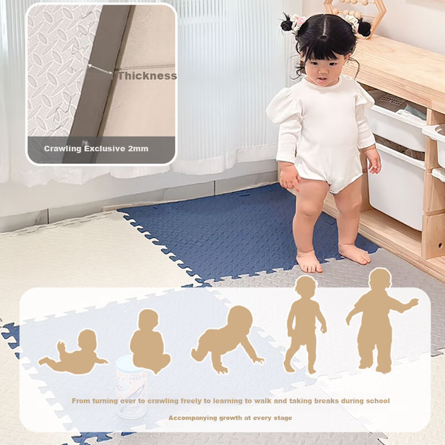 Детский коврик для ползания Dordee Ledi Baby 30х30 см 9 шт (100069210007) - изображение 3