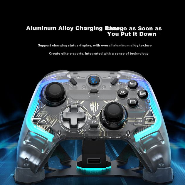Бездротовий ігровий контролер Nubia Redmagic Cyber Gamepad With Charging Dock for PC/Steam/iPhone/Android/Switch - зображення 5