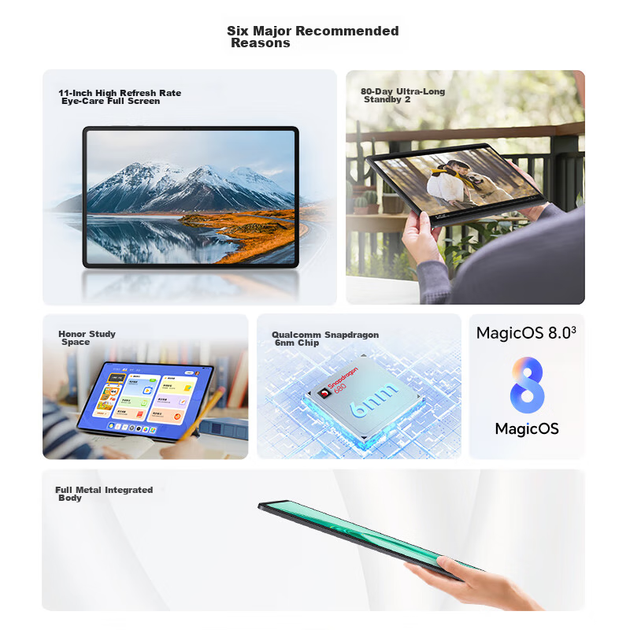Планшет Honor Tablet X9 Wi-Fi 6/128GB Sky Blue - Фото 7 Планшет Honor Tablet X9 Wi-Fi 6/128GB Sky Blue - изображение 7