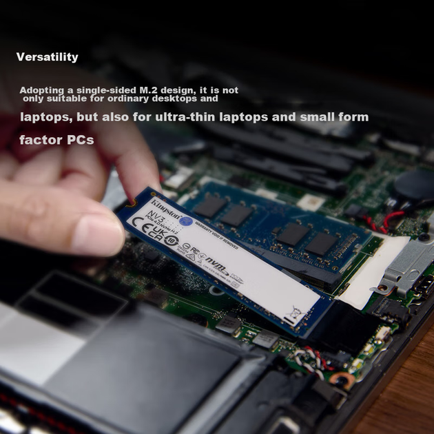 SSD диск Kingston NV3 1TB M.2 2280 NVMe PCIe 4.0x4 (NV3PCle4.0NVMeM.2) - Фото 4 SSD диск Kingston NV3 1TB M.2 2280 NVMe PCIe 4.0x4 (NV3PCle4.0NVMeM.2) - изображение 4