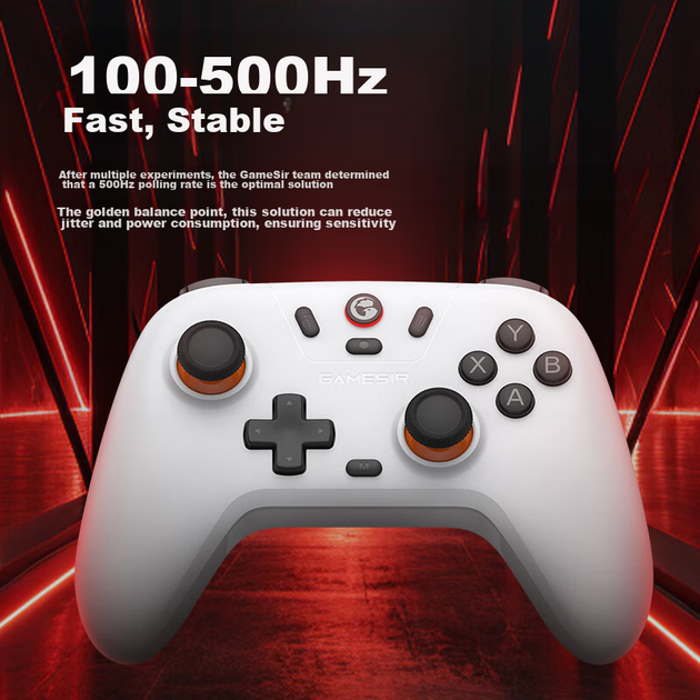 Беспроводной геймпад GameSir Nova Lite PC/Nintendo Switch/Nintendo Switch 2/Android White - Фото 3 Беспроводной геймпад GameSir Nova Lite PC/Nintendo Switch/Nintendo Switch 2/Android White - изображение 3