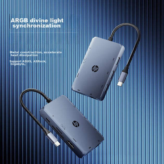 USB-хаб HP TC236 USB-C 9-in-1 Hub - Фото 8 USB-хаб HP TC236 USB-C 9-in-1 Hub - зображення 8