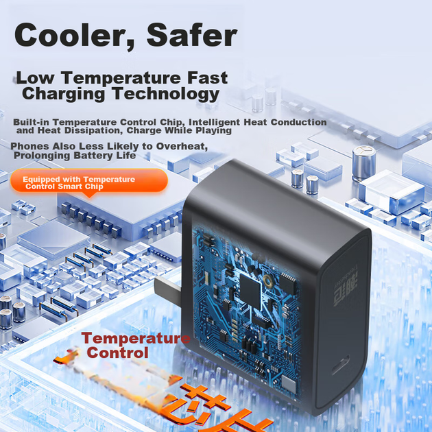 Мережевий зарядний пристрій Trendsetter 80W USB-C Black - зображення 10