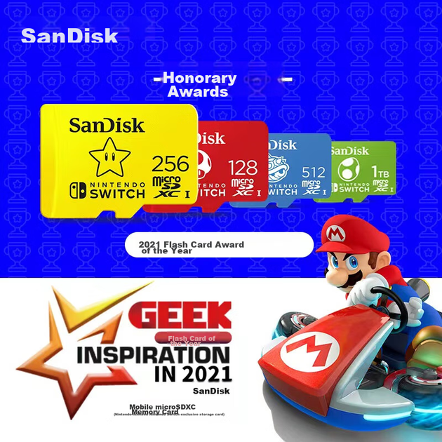 Карта памяти SanDisk Nintendo Switch microSDXC 256GB UHS-I U3 V30 - изображение 5