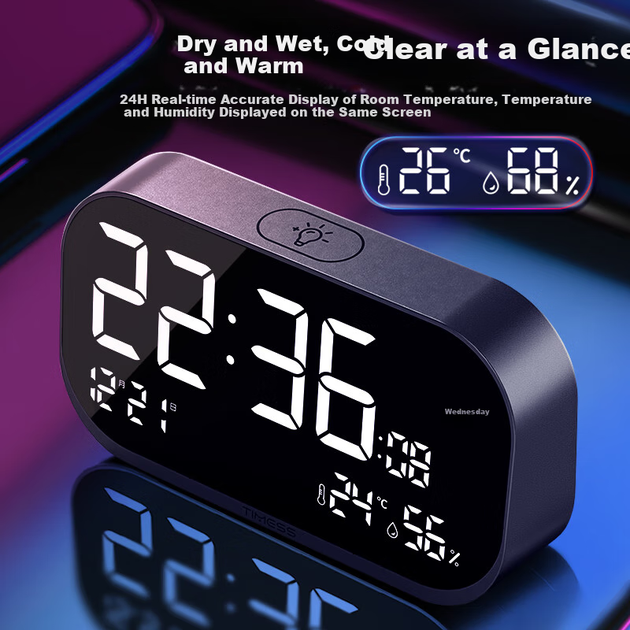 Часы настольные TIMESS Smart 2025 с громким звуком (100110237657) - Фото 4 Часы настольные TIMESS Smart 2025 с громким звуком (100110237657) - изображение 4