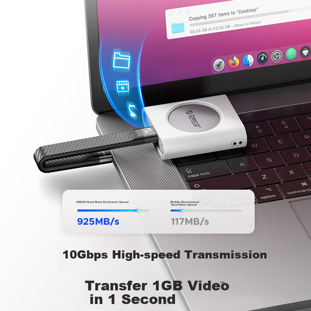 Зовнішня кишеня Orico 2230 M.2 NVMe SSD - Фото 4 Зовнішня кишеня Orico 2230 M.2 NVMe SSD - зображення 4