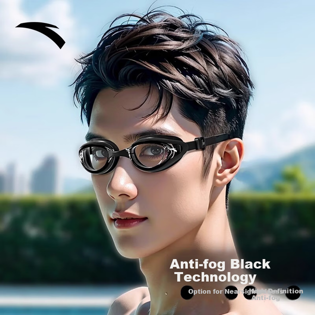 Очки для плавания Anta FOG Unisex Anti-fog для близоруких Черные - Фото 3 Очки для плавания Anta FOG Unisex Anti-fog для близоруких Черные - изображение 3