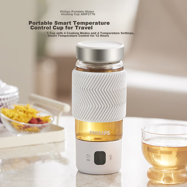 Термос Philips GoZero AWP2776 зі скляною кришкою з заварювальним блоком 400 мл - зображення 3