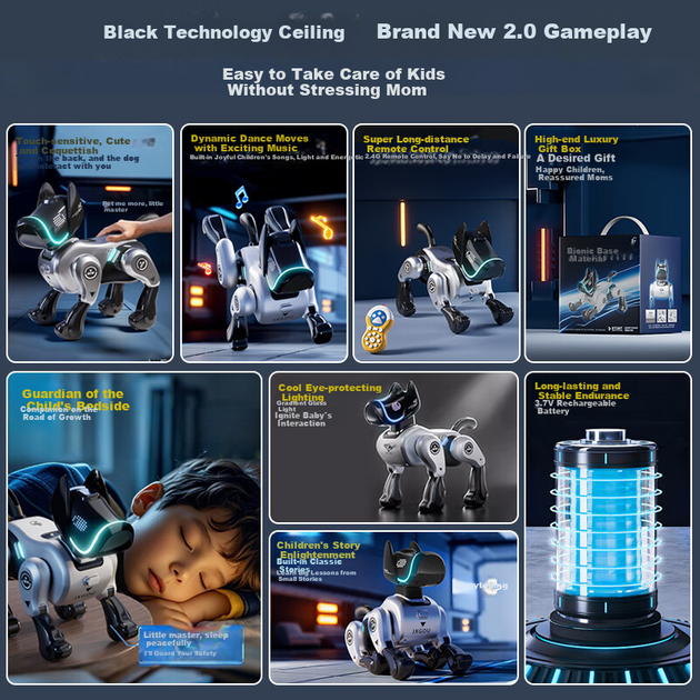 Интерактивное животное SODEEP SPACEX MECHANICALDOG Робот-пес с дистанционным управлением и искусственным интеллектом (100149775416) - изображение 8