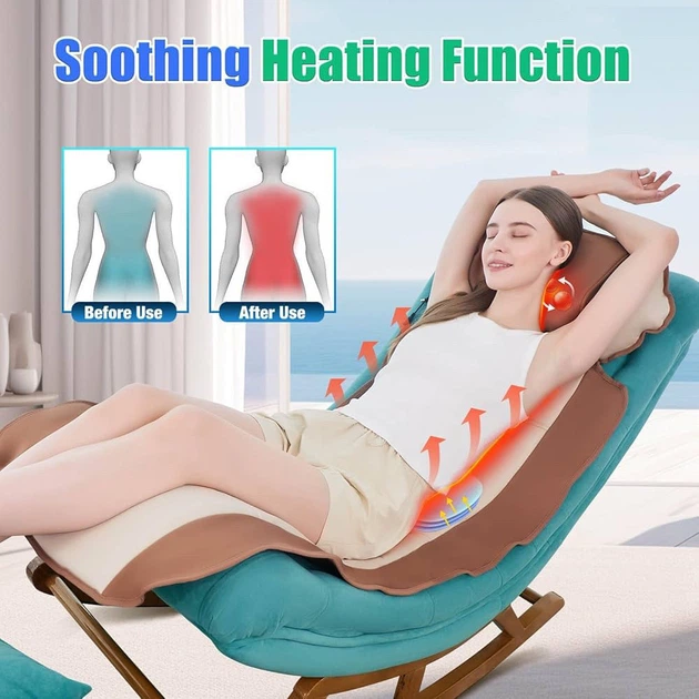 Массажный коврик comrelax Shiatsu с подогревом, шейный модуль, 6 вибромоторов, поясничная тракция, складной - изображение 3