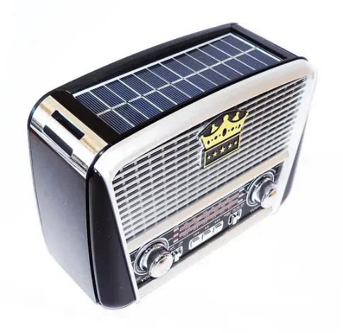 Радіоприймач Golon RX-455S Solar із сонячною панеллю, FM/AM/SW, USB, microSD, акумуляторний, Power Bank, портативна колонка 4 Вт Silver - Фото 3 Радіоприймач Golon RX-455S Solar із сонячною панеллю, FM/AM/SW, USB, microSD, акумуляторний, Power Bank, портативна колонка 4 Вт Silver - зображення 3