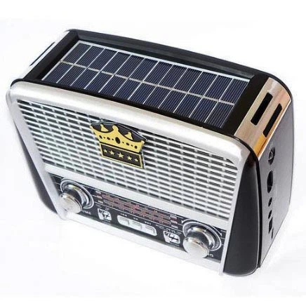 Радіоприймач Golon RX-455S Solar із сонячною панеллю, FM/AM/SW, USB, microSD, акумуляторний, Power Bank, портативна колонка 4 Вт Silver - Фото 5 Радіоприймач Golon RX-455S Solar із сонячною панеллю, FM/AM/SW, USB, microSD, акумуляторний, Power Bank, портативна колонка 4 Вт Silver - зображення 5