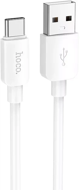 Кабель USB C для зарядки и передачи данных 2.4A 1м совместим с смартфонами и планшетами Hoco X96 белый - изображение 2