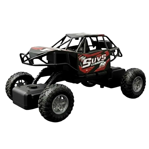 Машинка вездеход на радиоуправлении 1:24 с аккумулятором USB черный OFFROAD 114D для активного отдыха - изображение 4
