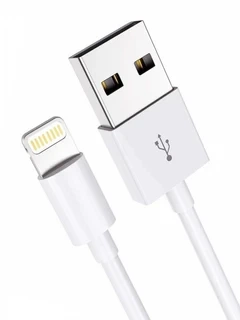 Кабель Apple Lightning USB 1м для iPhone iPad iPod белый для быстрой зарядки и передачи данных - Фото 3 Кабель Apple Lightning USB 1м для iPhone iPad iPod белый для быстрой зарядки и передачи данных - изображение 3