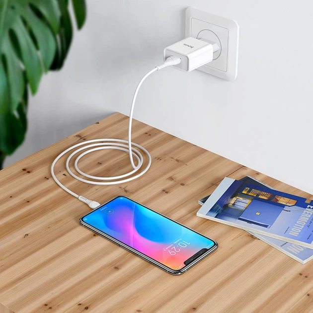 Зарядное устройство Hoco C81A 2.1A с Micro USB кабелем 1м для телефонов планшетов навигаторов быстрое восстановление заряда - Фото 7 Зарядное устройство Hoco C81A 2.1A с Micro USB кабелем 1м для телефонов планшетов навигаторов быстрое восстановление заряда - изображение 7