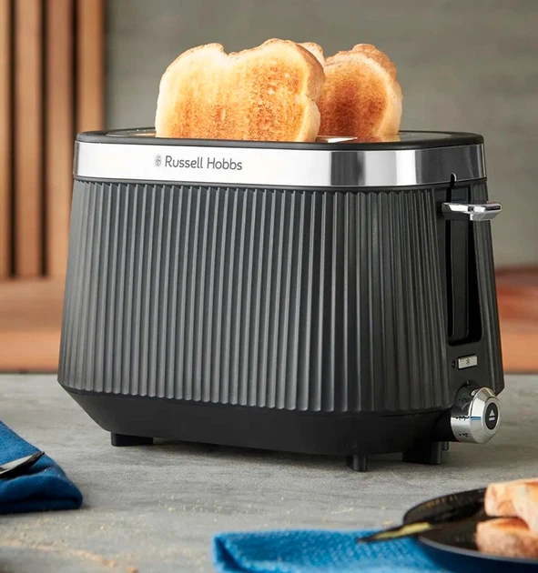 Тостер Russell Hobbs 26760-56/RH Bronte 2S Toaster Чорний 2 відд. - Фото 2 Тостер Russell Hobbs 26760-56/RH Bronte 2S Toaster Чорний 2 відд. - зображення 2