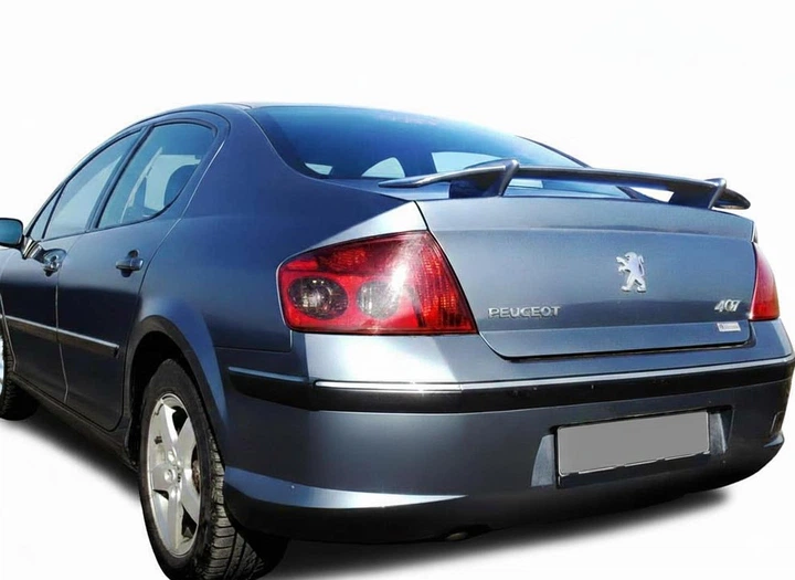 Спойлер крышки багажника Peugeot 407 Пежо универсальный на кузов седан стеклопластик под покраску - изображение 4