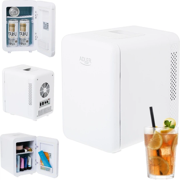 Туристичний міні-холодильник Adler AD 8084 Peltiera 4 л Білий (5905575908728) - зображення 10
