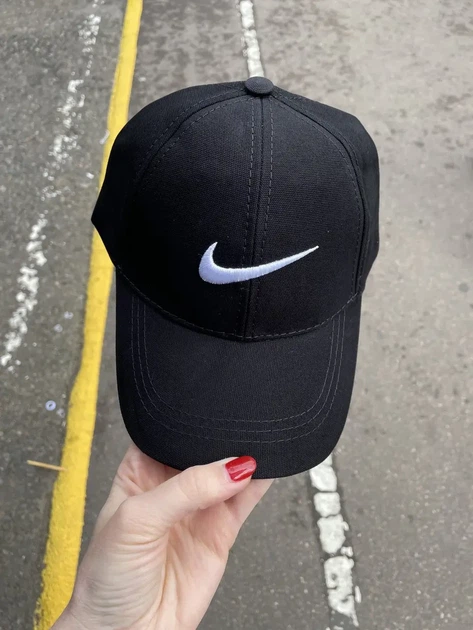 Бейсболка кепка Nike Черный с белым, M / 55-57 - Фото 5 Бейсболка кепка Nike Черный с белым, M / 55-57 - изображение 5