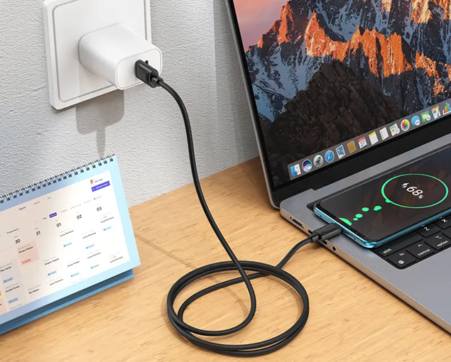 Кабель для зарядки Hoco X122 USB-A → Type-C силиконовый 1 м поддержка быстрой зарядки до 3 A Черный - изображение 3