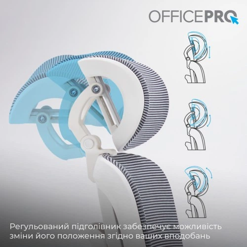 Офісне крісло OfficePro Skyline OC750-W-DG-DG (OC750-W-DG-DG) OfficePro OC750-W-DG-DG 970035 - зображення 15