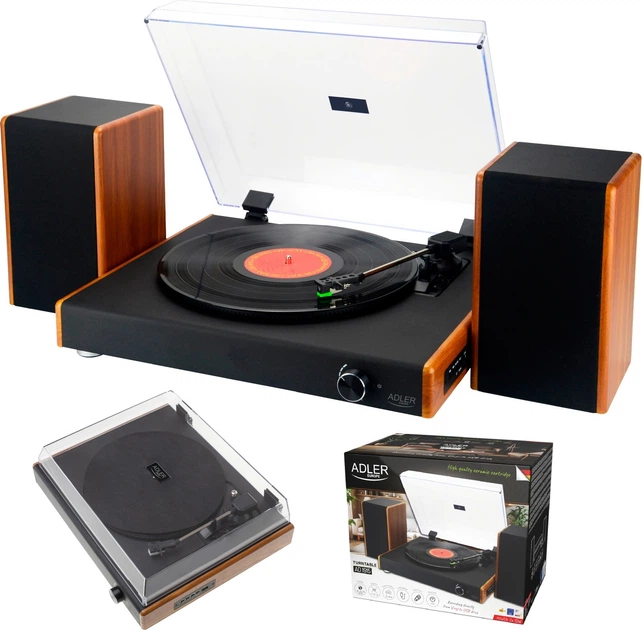Gramofon Adler AD 1915 z USB i Bluetooth (5905575907615) - obraz 10