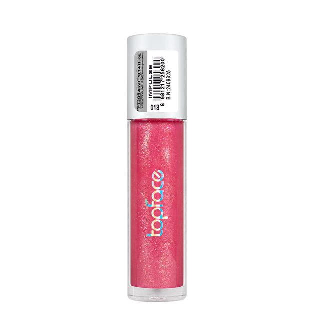 Блеск для губ TopFace Supernova Volume Lipgloss 4 мл PT209, 18 Impulse Коралловый - изображение 3