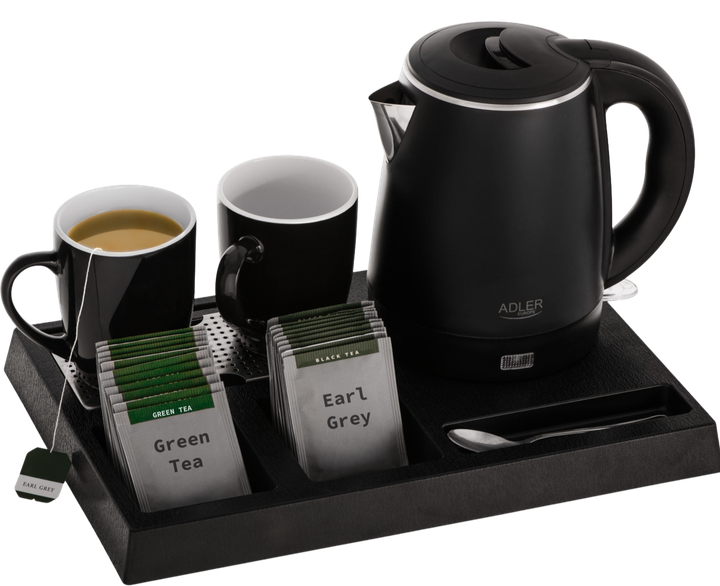 Czajnik elektryczny Adler AD 1387 z tacką i dwoma filiżankami - obraz 5