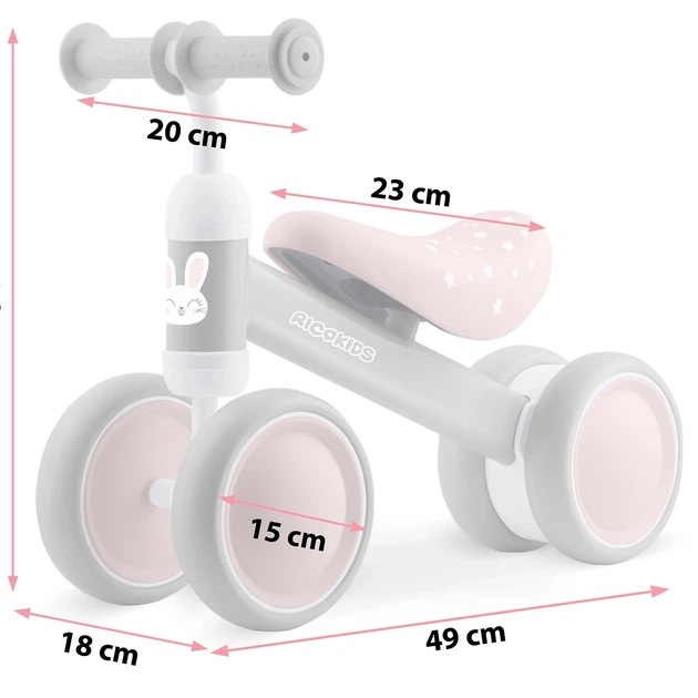 Rower biegowy RICOKIDS trójkołowy (5903890629694) - obraz 4