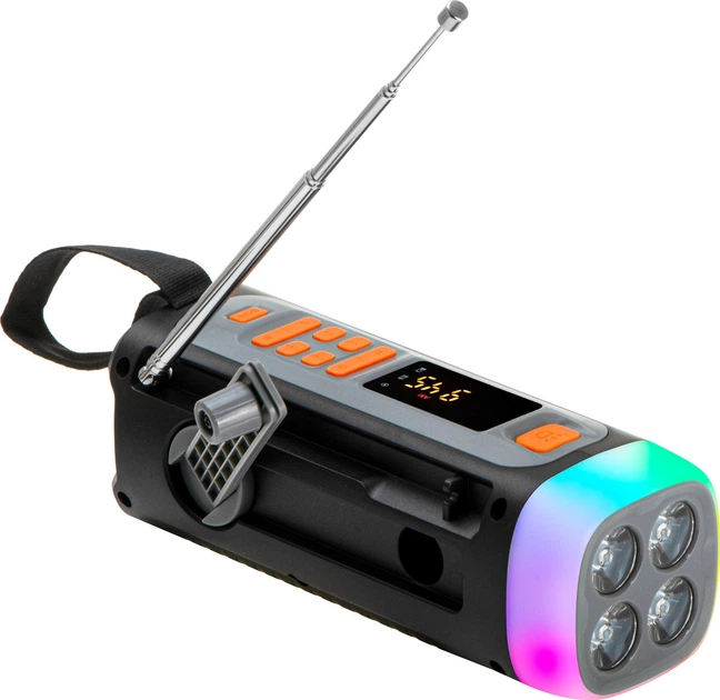 Odbiornik radiowy Adler AD 1920 z panelem słonecznym, korbką i powerbankiem (5905575910714) - obraz 2