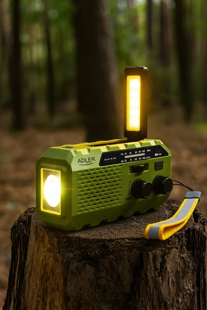 Odbiornik radiowy Adler AD 1197 solarne z korbką ręczną Green (5905575909367) - obraz 15