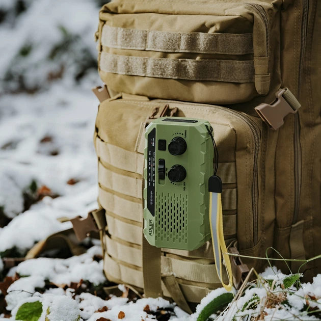 Odbiornik radiowy Adler AD 1197 solarne z korbką ręczną Green (5905575909367) - obraz 19