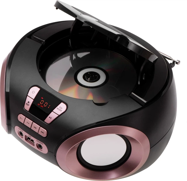 Odbiornik radiowy Adler AD 1181 FM Boombox CD-MP3 Black (5905575909022) - obraz 5