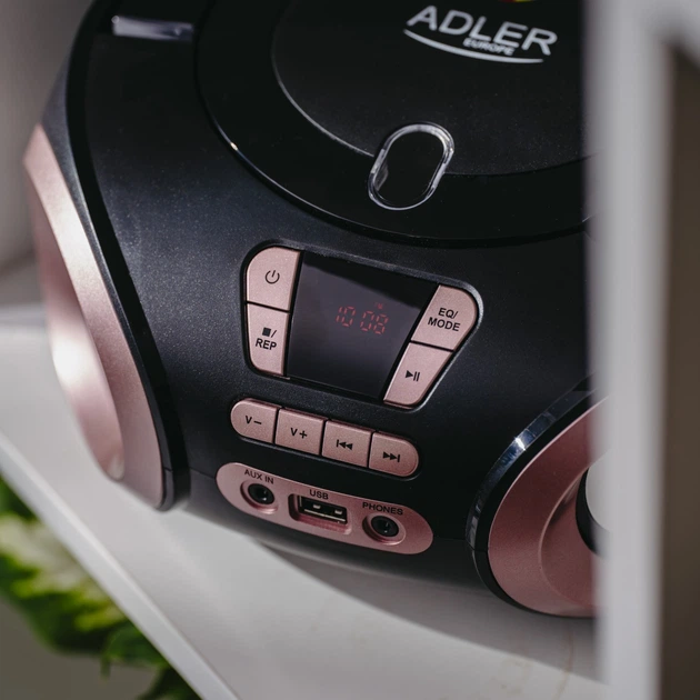Odbiornik radiowy Adler AD 1181 FM Boombox CD-MP3 Black (5905575909022) - obraz 14