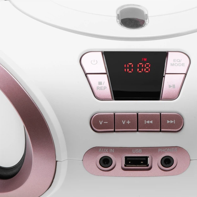 Odbiornik radiowy Adler AD 1181 FM Boombox CD-MP3 White (5905575909046) - obraz 7