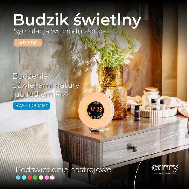 Радіо-будильник Adler AD 1916 FM з підсвічуванням (5905575908926) - зображення 14