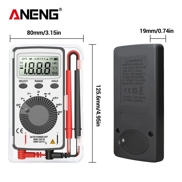 Цифровой мультиметр тестер ANENG AN101 - изображение 2