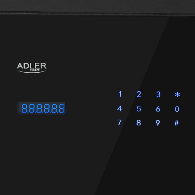 Сейф-шухляда Adler AD 1044 із сенсорною панеллю та зчитувачем відбитків пальців (5905575910639) - зображення 10