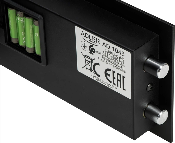 Сейф Adler AD 1045 з електронним кодом та замком (5905575910646) - зображення 6