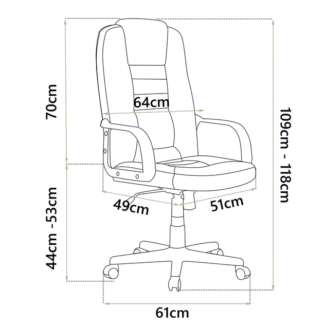 Fotel biurowy Sofotel 518B-BLACK-BROWN Czarny ‑ brązowy (5902041317350) - obraz 4