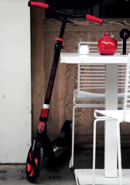 Міський двоколісний самокат Frenzy Recreational 250 mm Red (fz130) - зображення 6