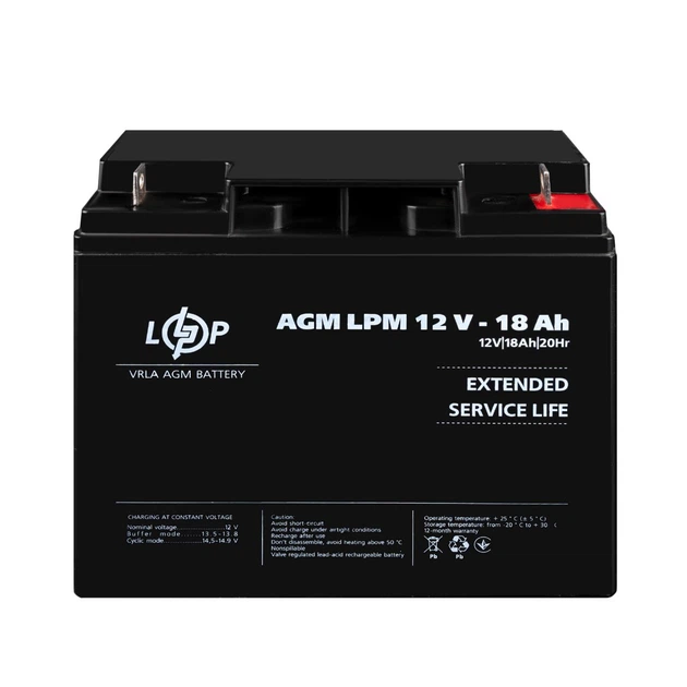 Аккумулятор AGM LPM 12V - 18 Ah - изображение 2