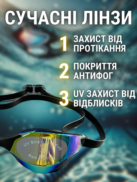 Очки для плавания бассейна декатлон для купания в море на открытой воде тренировочные плавательные очки под водой триатлона фридайвинга Hechpro ТБSWMBL - Фото 6 Очки для плавания бассейна декатлон для купания в море на открытой воде тренировочные плавательные очки под водой триатлона фридайвинга Hechpro ТБSWMBL - изображение 6