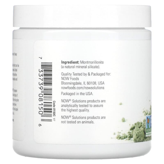 Европейская глина для лица NOW Foods, Solutions "European Clay Powder" в порошке (170 г) - изображение 3