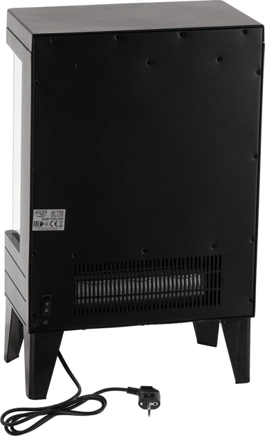 Kominek elektryczny Adler AD 7755 LED 1000 W/2000 W z pilotem i efektem 3D płomienia (5905575910066) - obraz 4